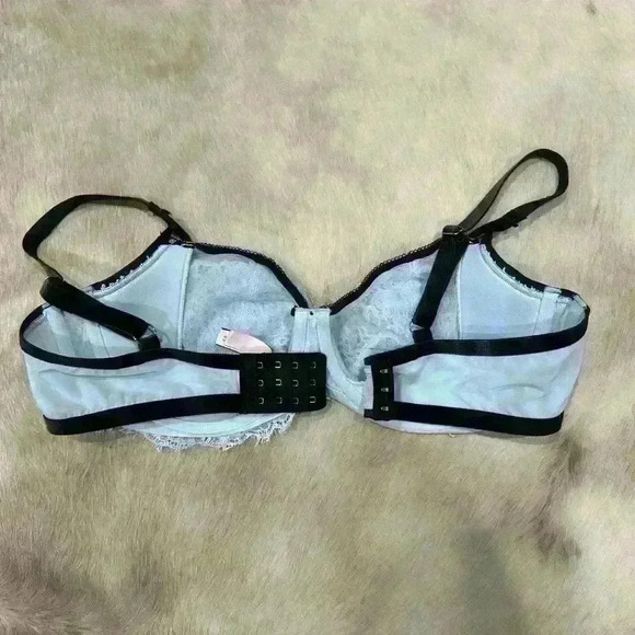 Victoria's Secret Dream Angels Lace Push Up Bra Size 38D Blue Without Padding - Picture 8 of 8